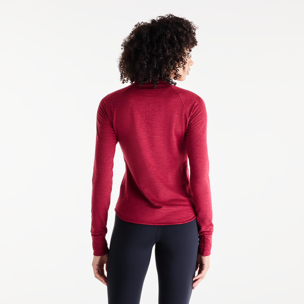 Bluza damska New Balance RC Essential Heat Grid – czerwona