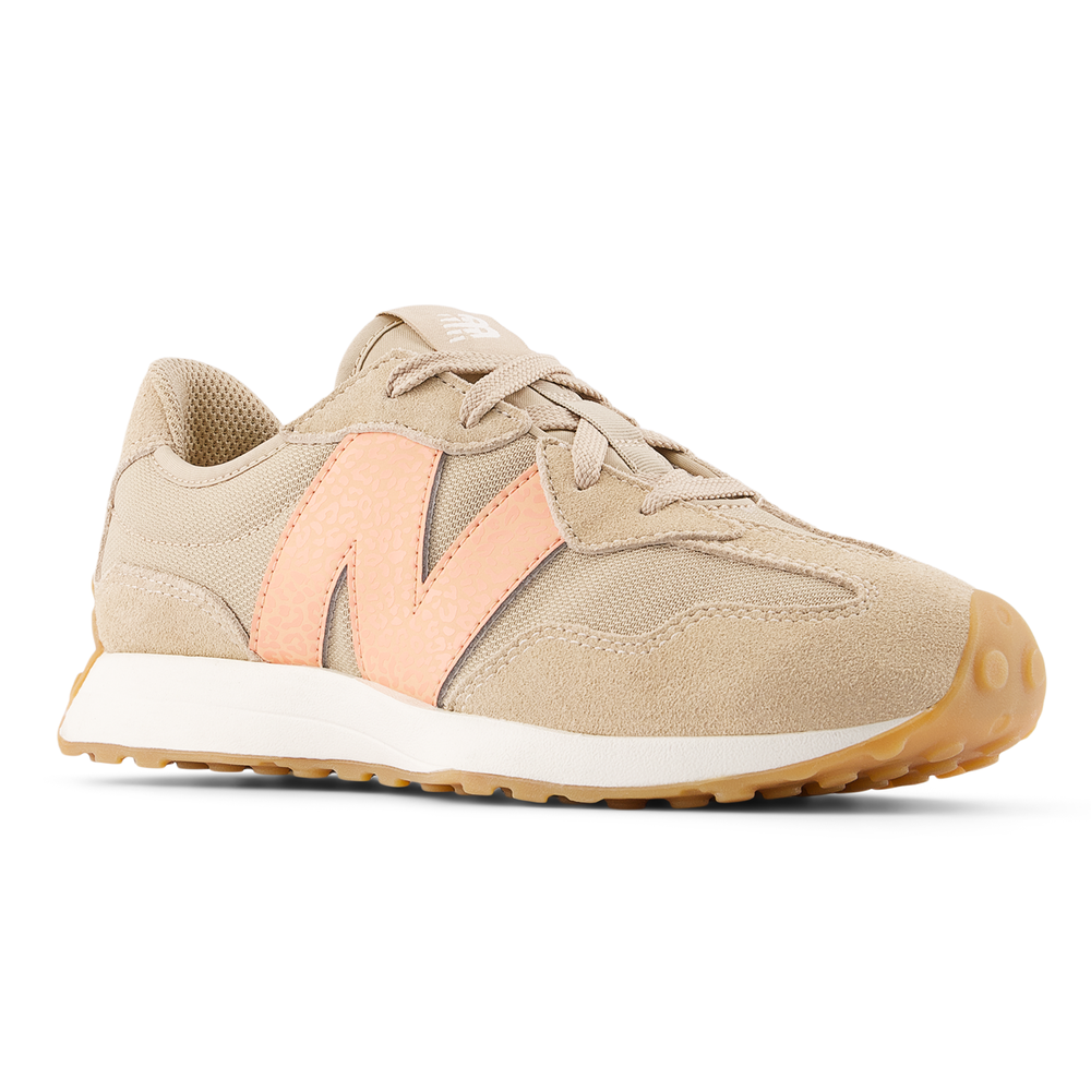 Buty dziecięce New Balance GS327WO – beżowe