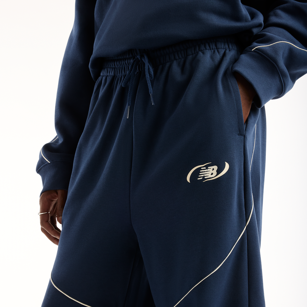 Spodnie męskie New Balance Trackside Pants – czarne