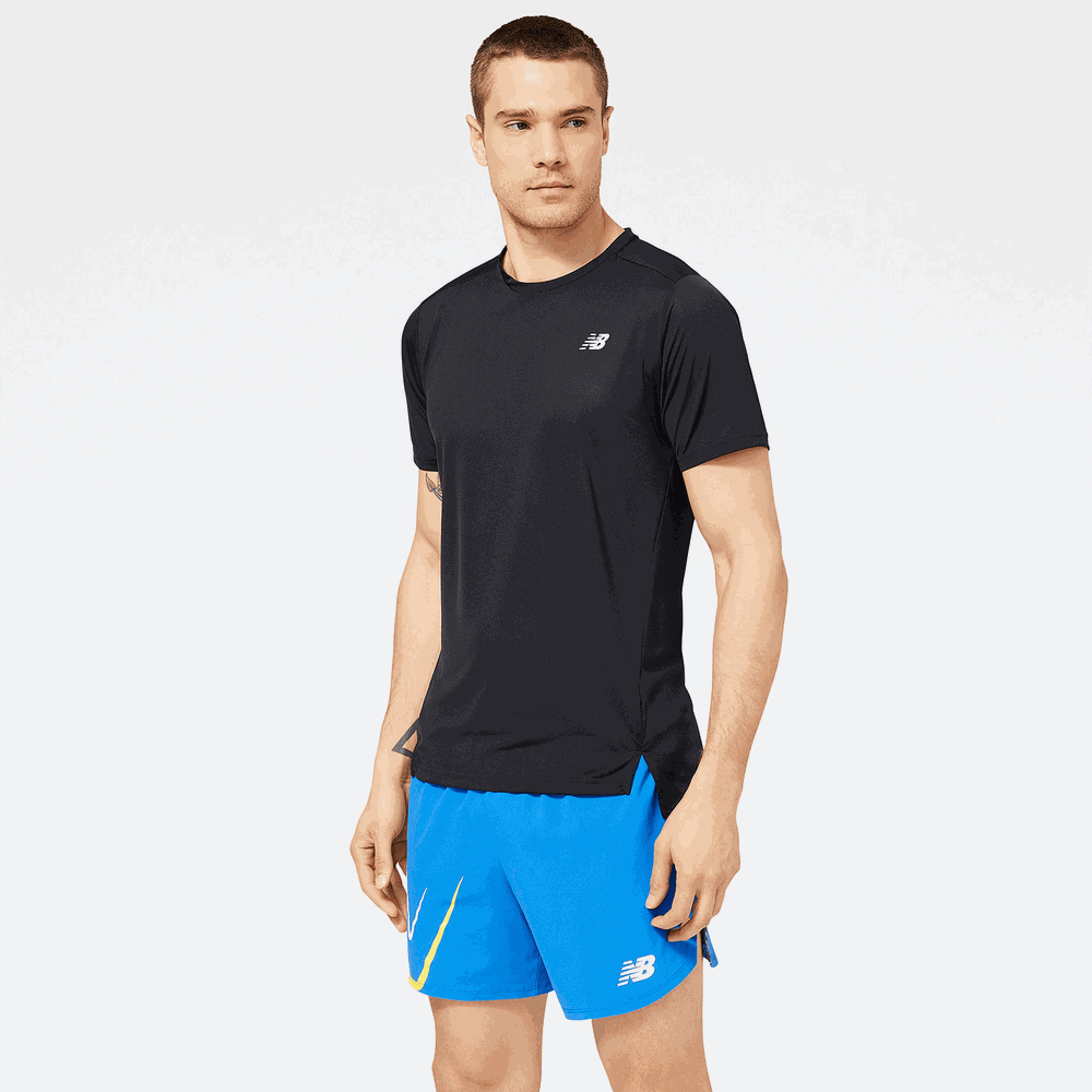 Koszulka męska New Balance MT23222BK – czarna