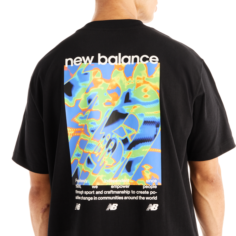 Koszulka męska New Balance Heat Map Forward Thinker – czarna