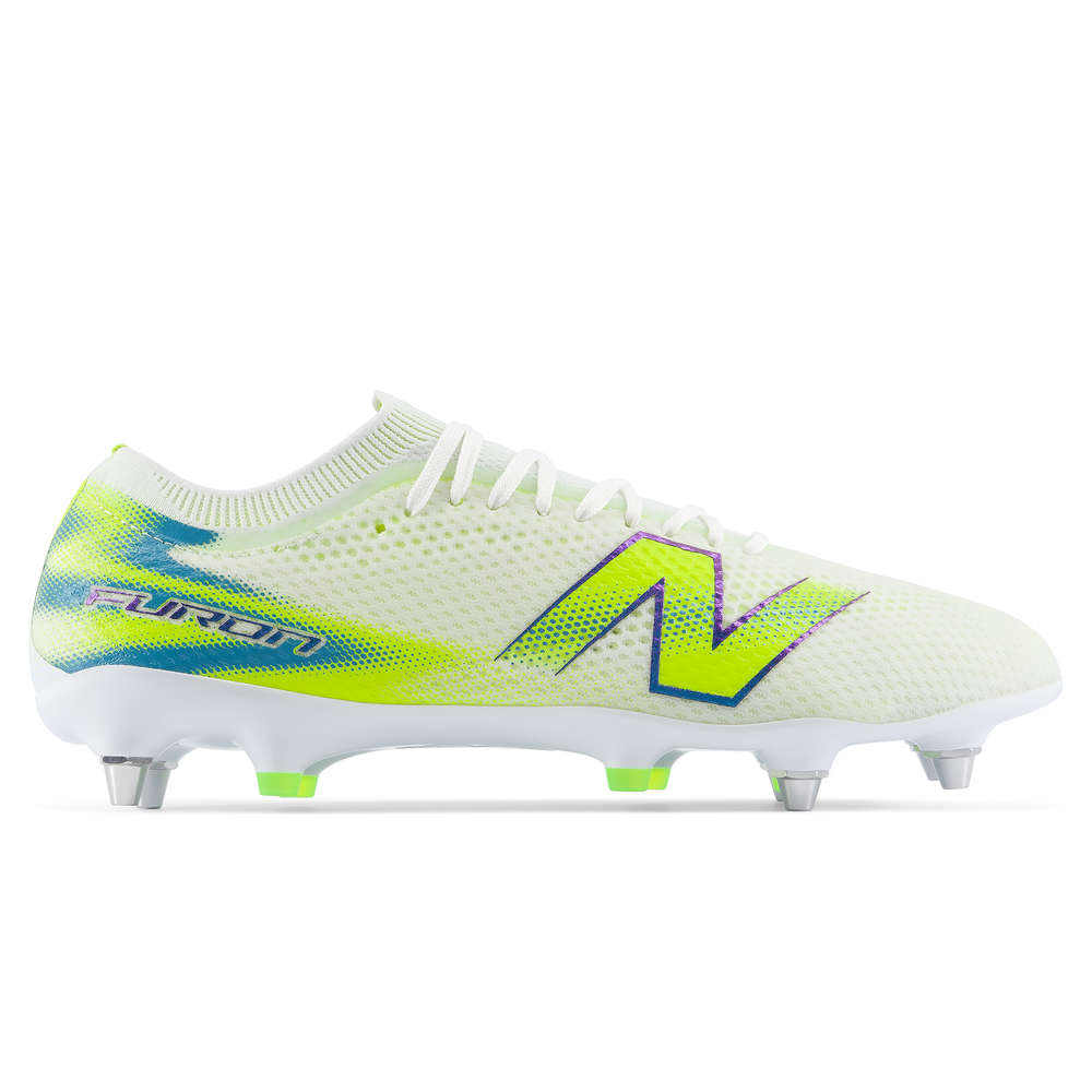 Korki męskie New Balance FURON PRO SG V9 UF2S1Z2 – białe