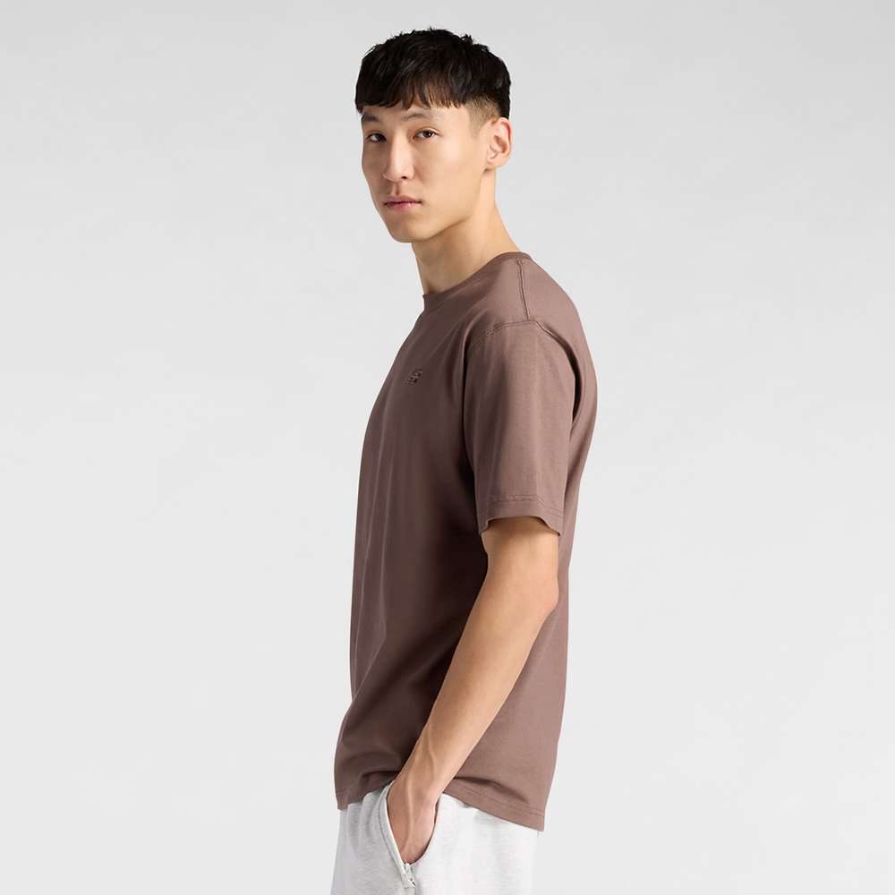 Koszulka męska New Balance MT41533ABP – brązowa