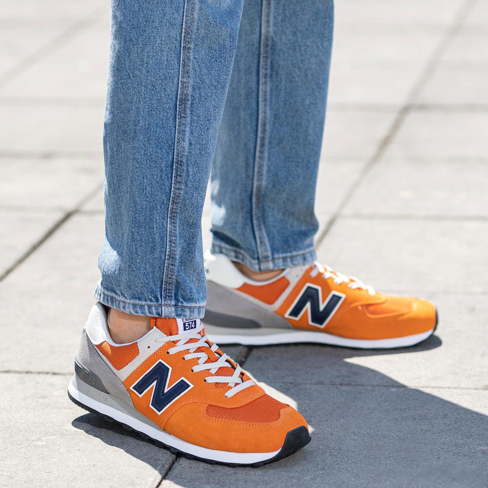 Buty New Balance ML574HJ2 – pomarańczowe