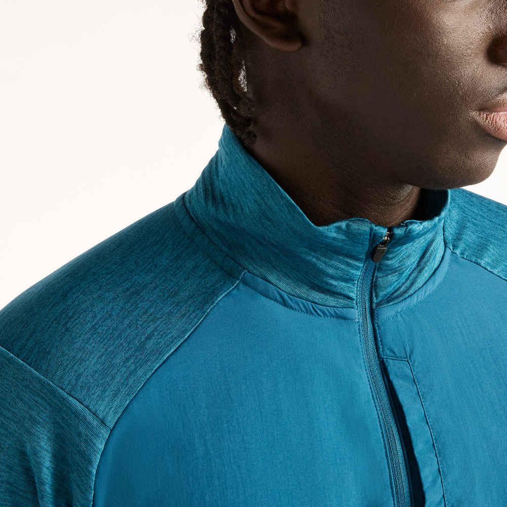 Bluza męska New Balance RC Essential Heat Grid – niebieska