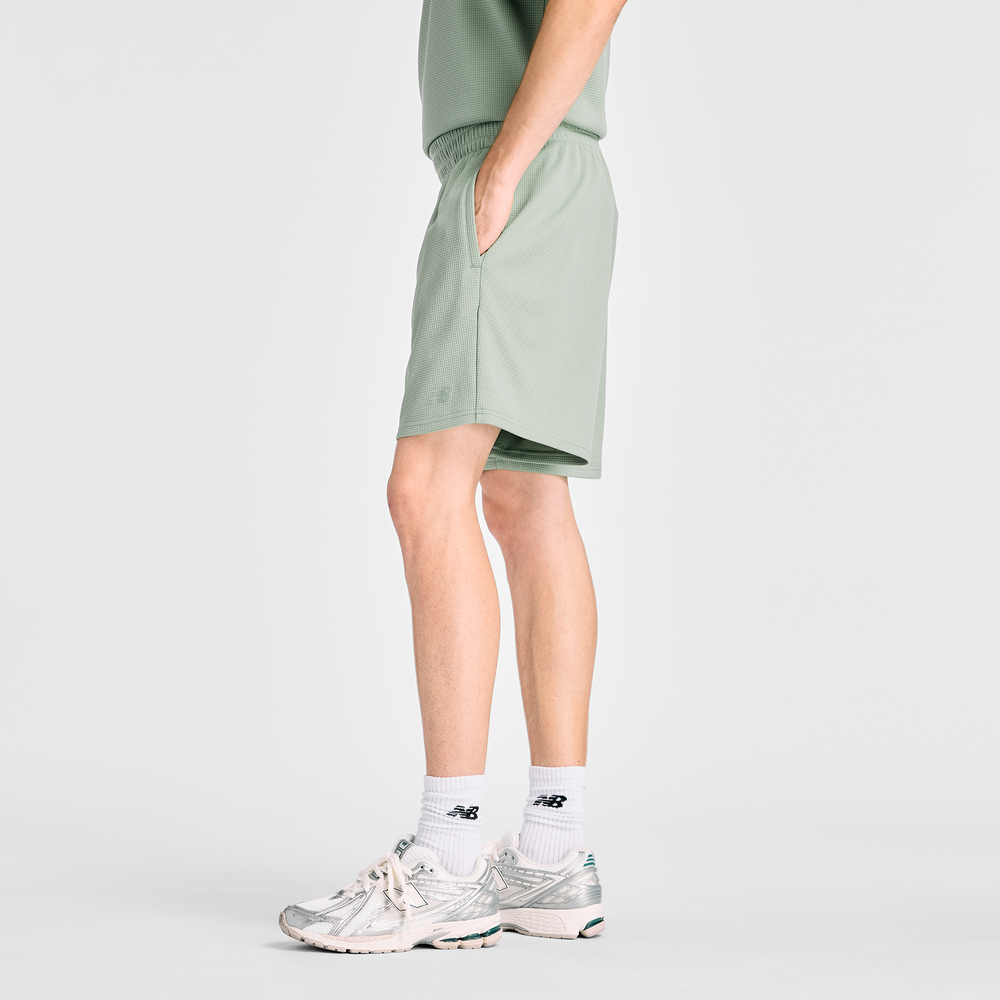 Spodenki męskie New Balance MB61V17CAAR  – zielone