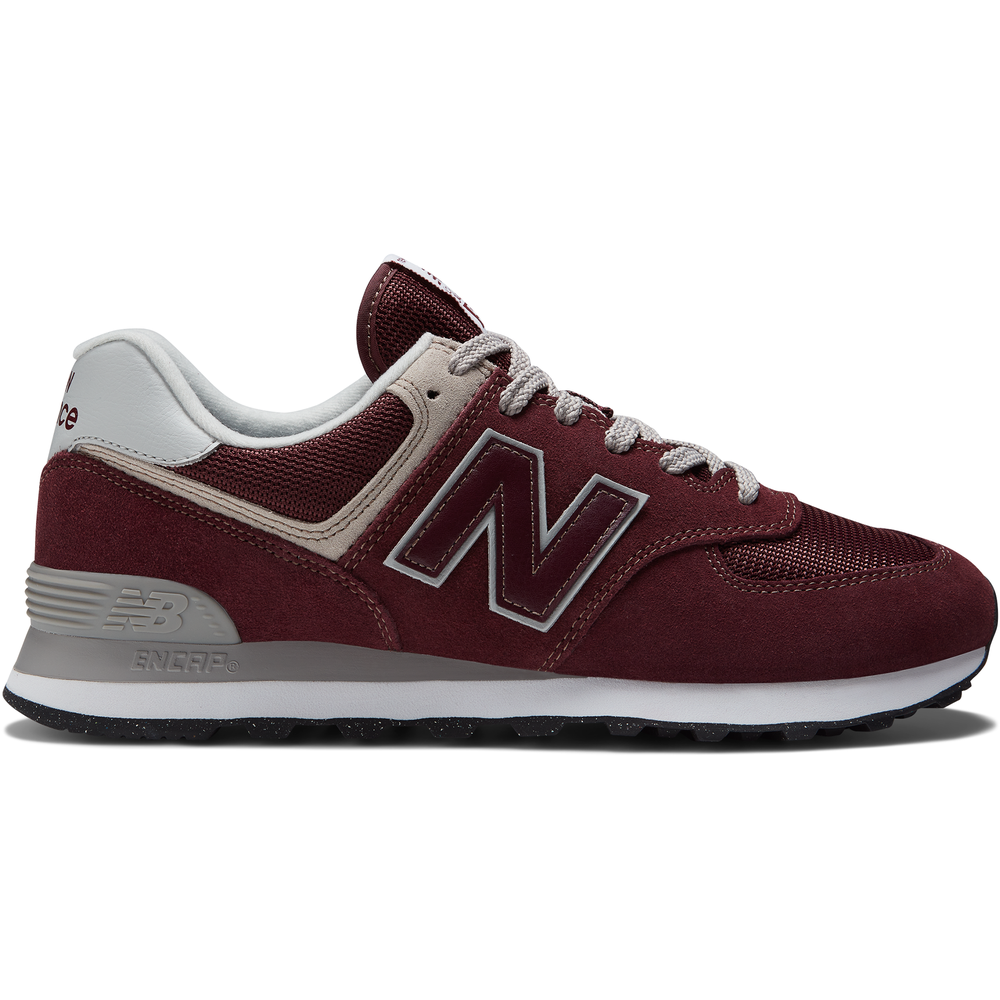 Buty męskie New Balance ML574EVM - bordowe