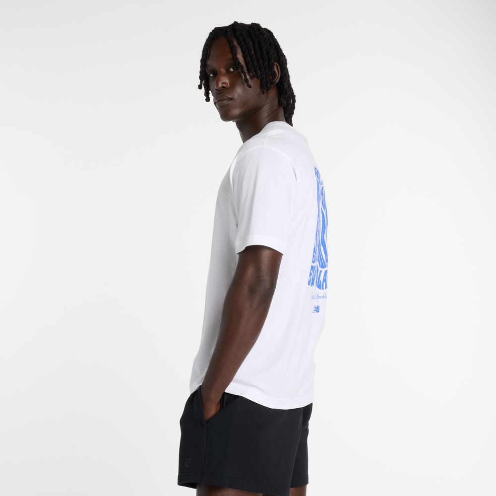 Koszulka męska New Balance MT61B2STWT – biała