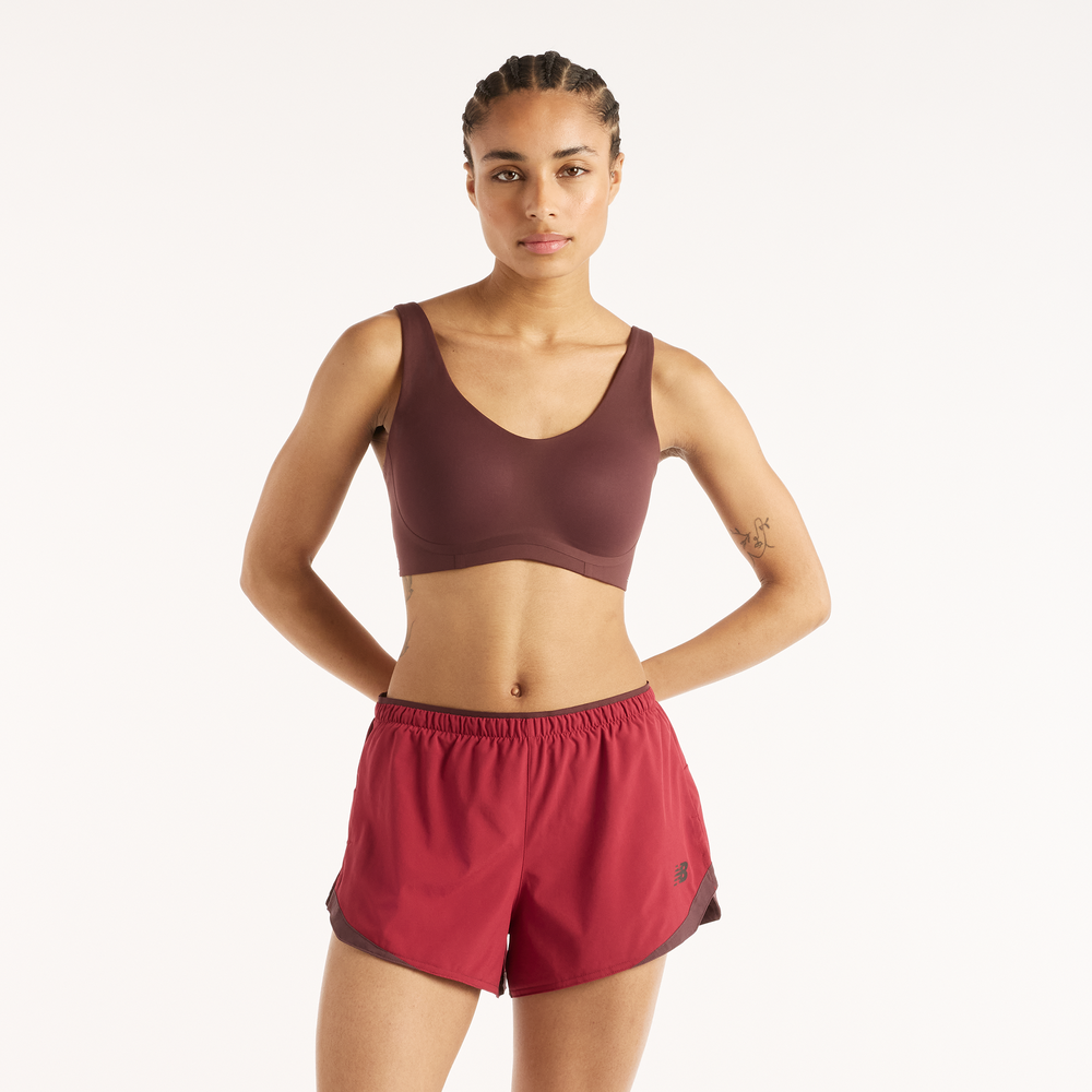 Biustonosz do biegania New Balance WB51052YLR – bordowy