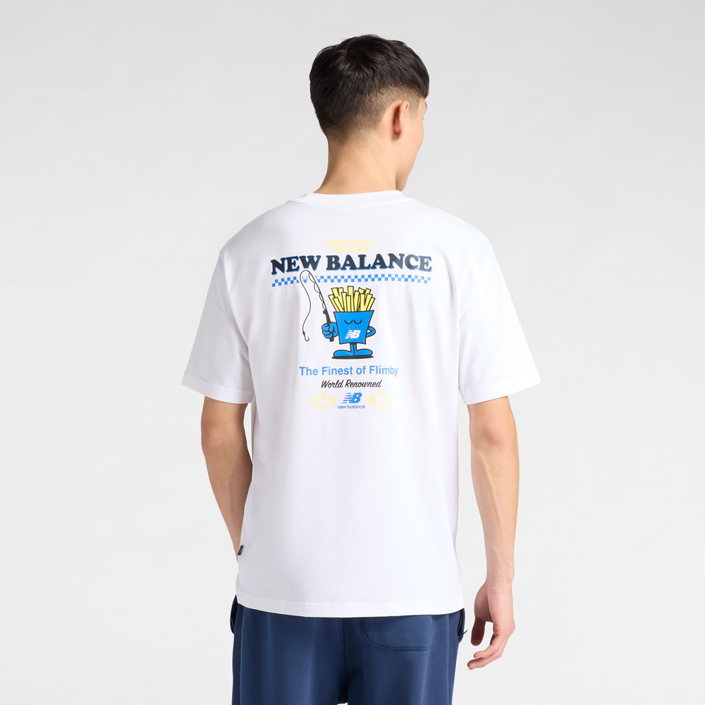 Koszulka męska New Balance MT61I5BMWT – biała