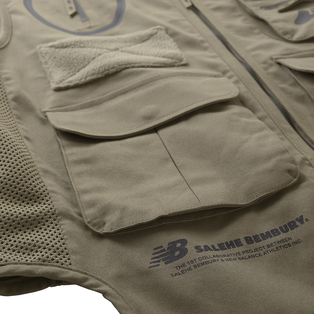 Kamizelka New Balance x Salehe Bembury MV11563CGN – brązowa