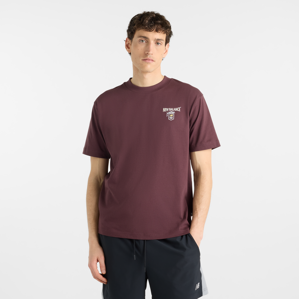 Koszulka męska New Balance MT62B9LIYLR – bordowa