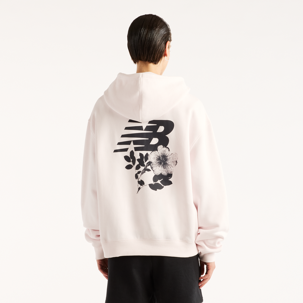 Bluza damska New Balance Pressed Flowers – różowa