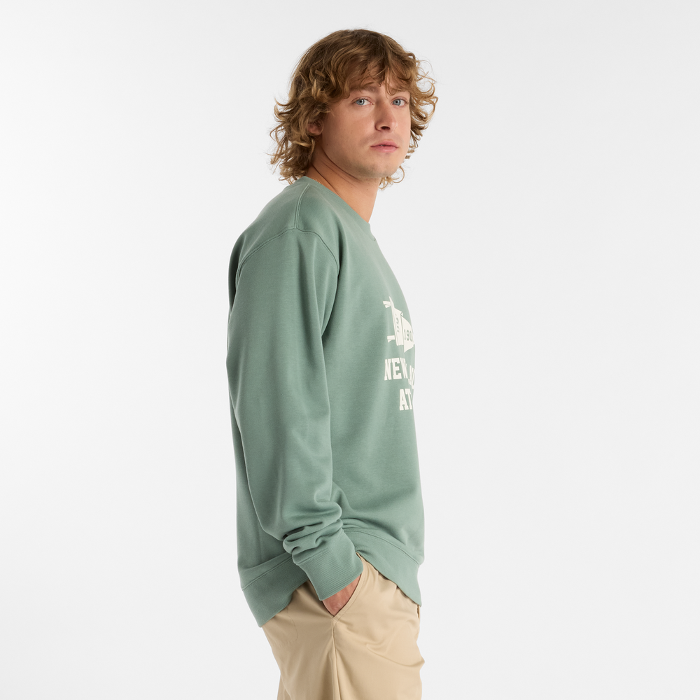 Bluza męska New Balance MT51929DKJ – zielona
