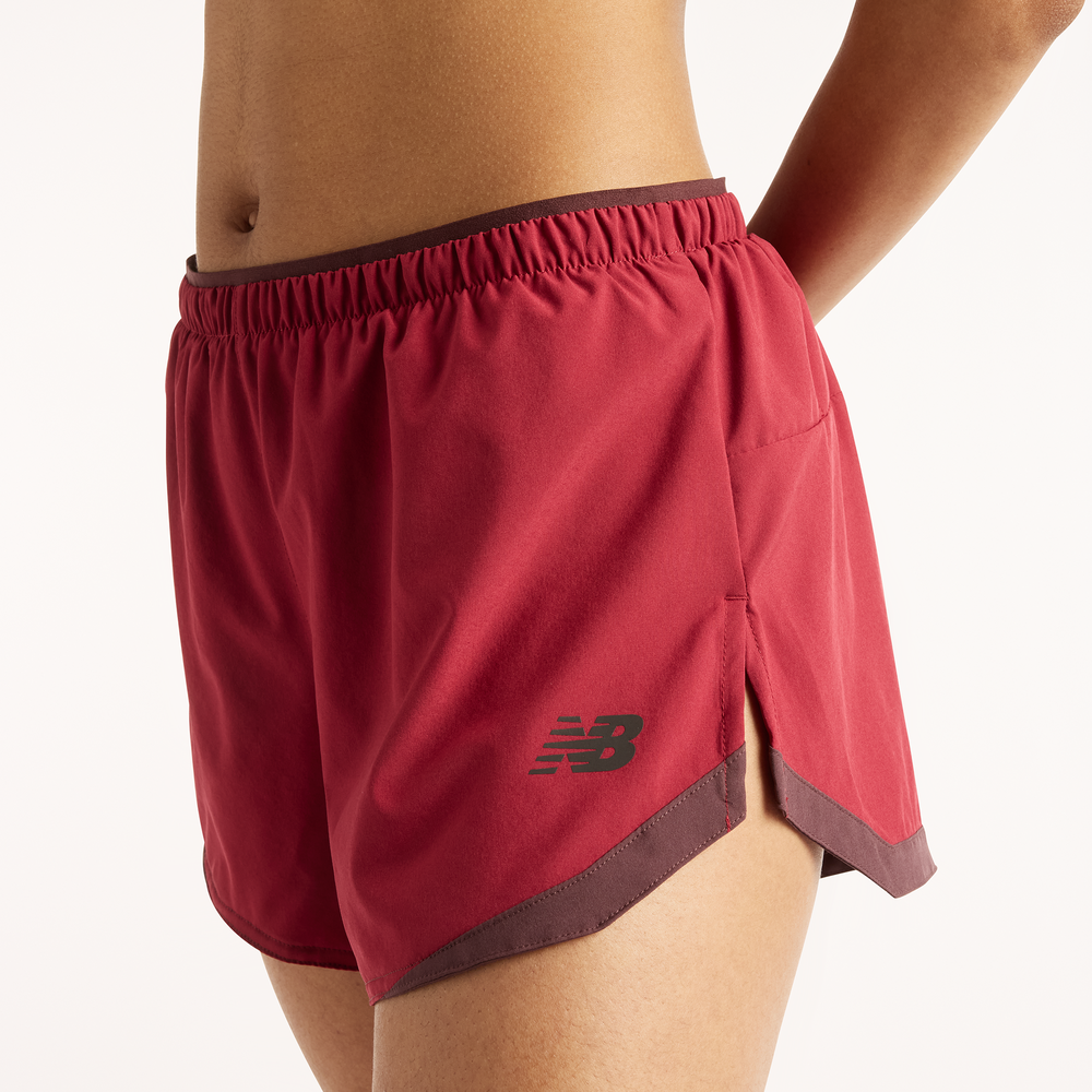 Spodenki damskie New Balance RC Essential – czerwone
