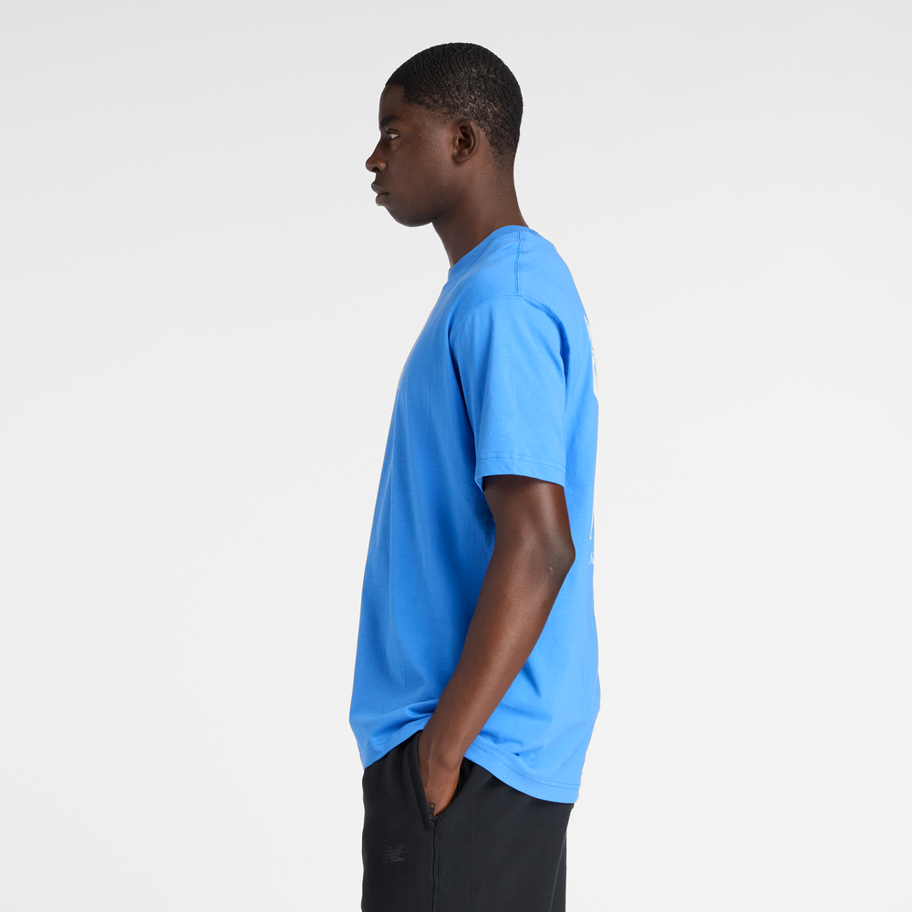 Koszulka męska New Balance MT61B2STAA2 – niebieska