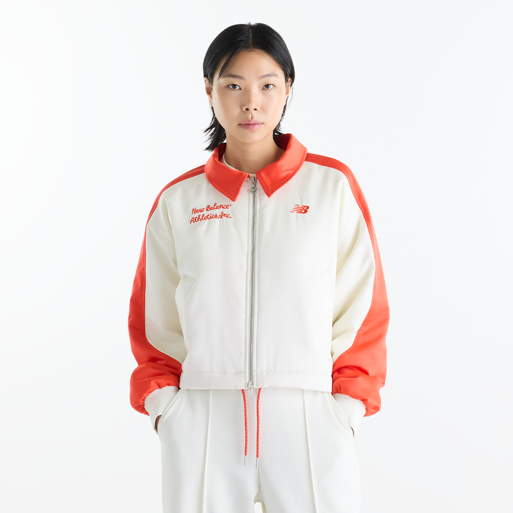 Kurtka damska New Balance WJ62J1HZAGA – biała