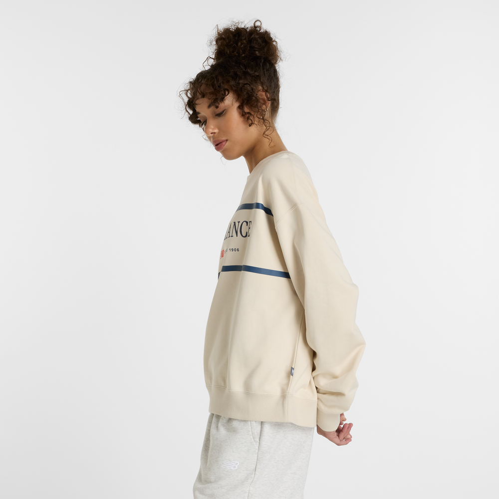 Bluza damska New Balance WT51923LIN – beżowa