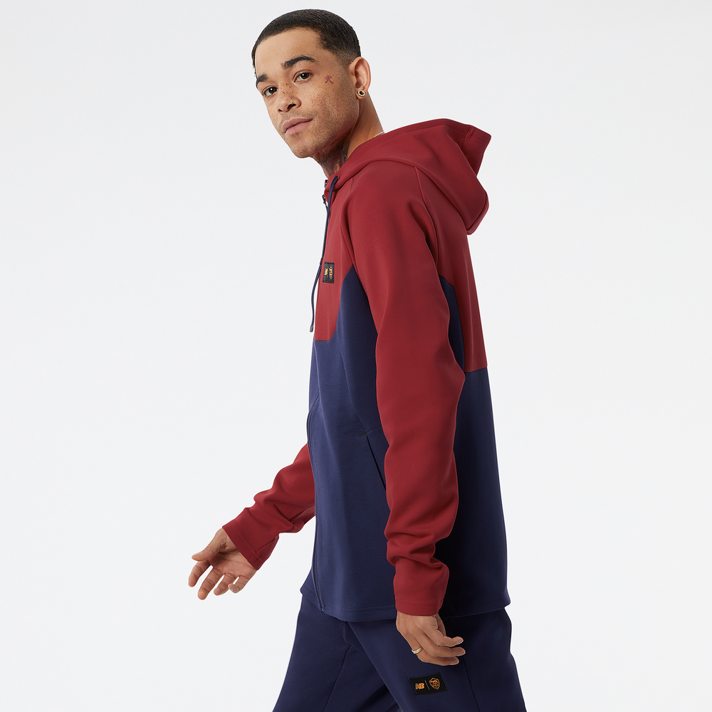 Bluza New Balance MT231235RDP – granatowo–czerwona