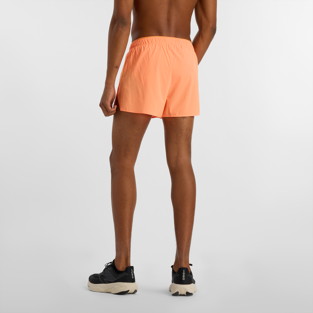 Spodenki męskie New Balance MS51283HMO – pomarańczowe