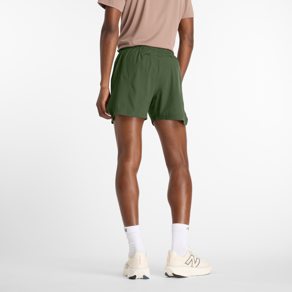Spodenki męskie New Balance MS41286DAE – zielone