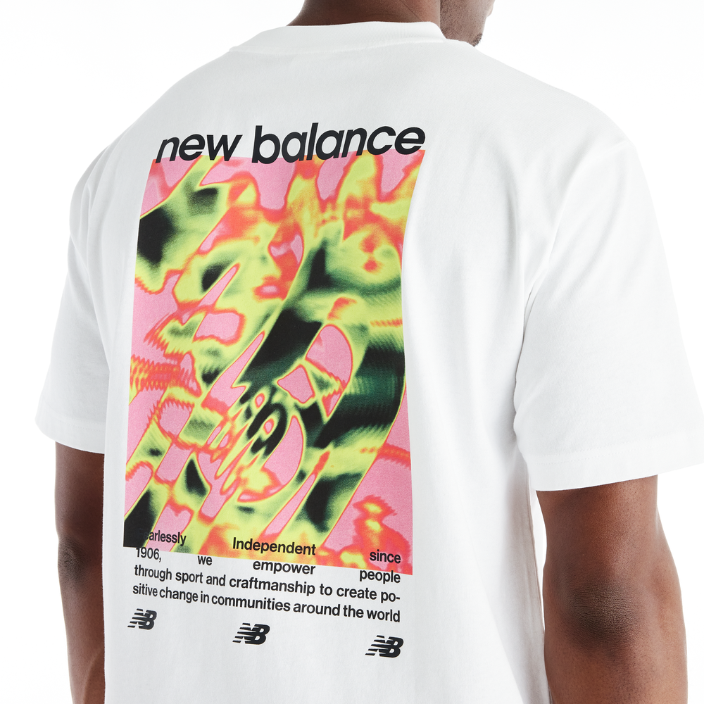 Koszulka męska New Balance Heat Map Forward Thinker – biała
