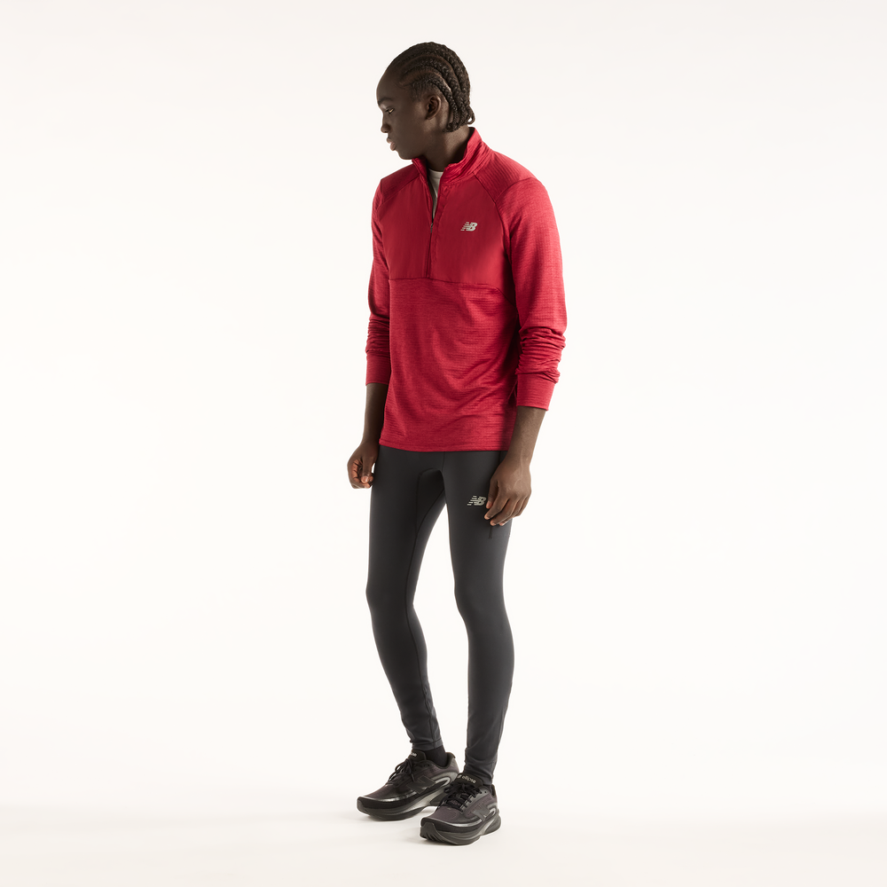 Bluza męska New Balance RC Essential Heat Grid – czerwona