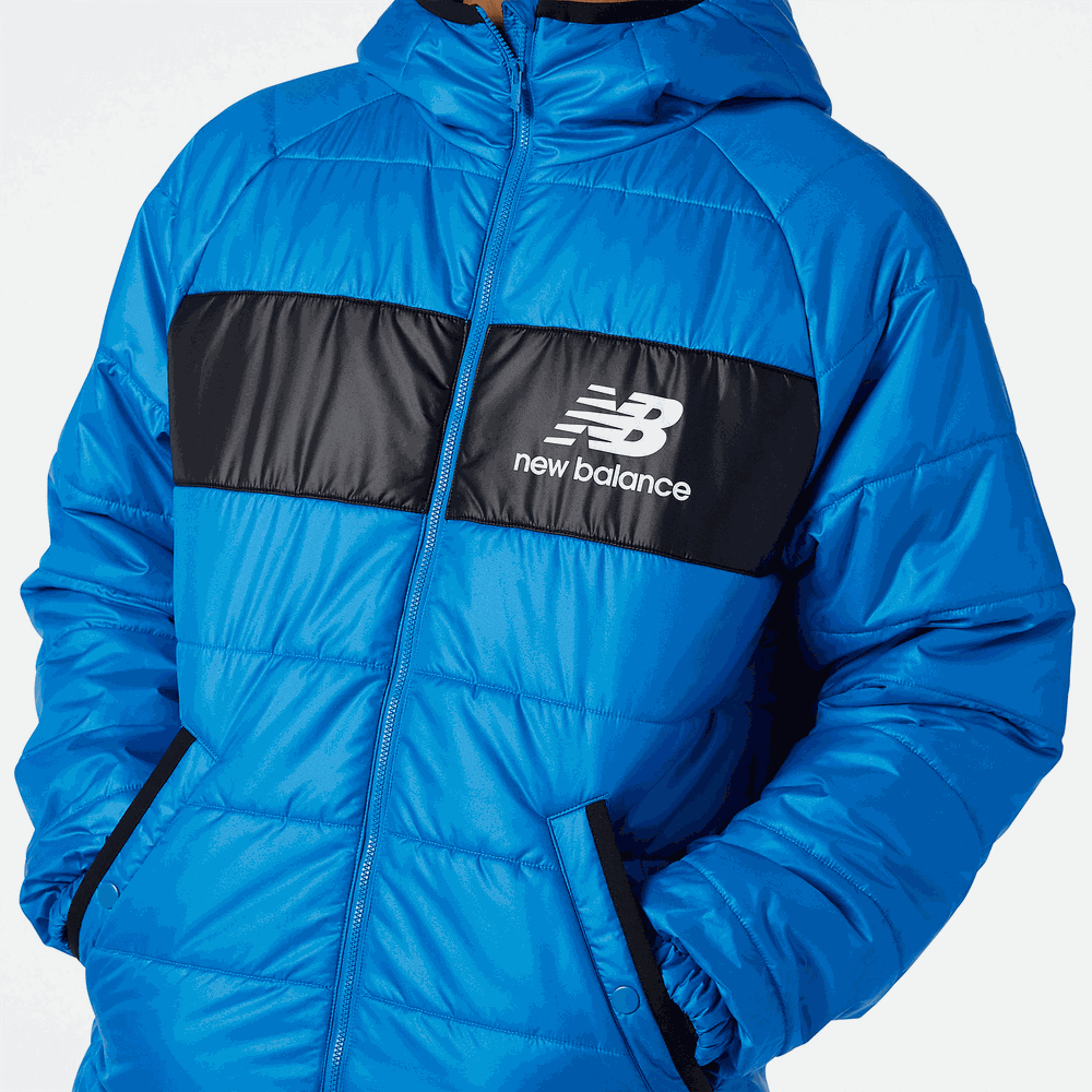 Kurtka zimowa męska New Balance MJ13513LSB – niebieska