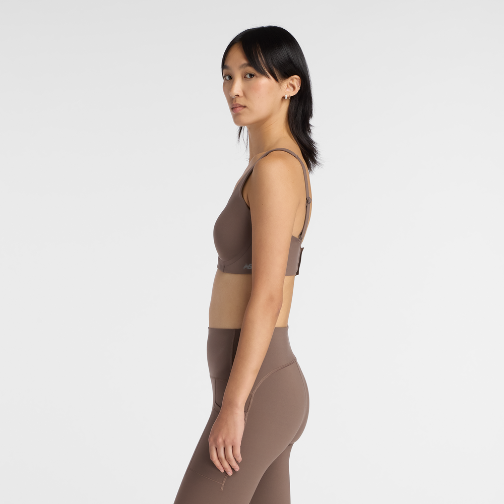 Biustonosz do biegania New Balance WB51052ABP – brązowy