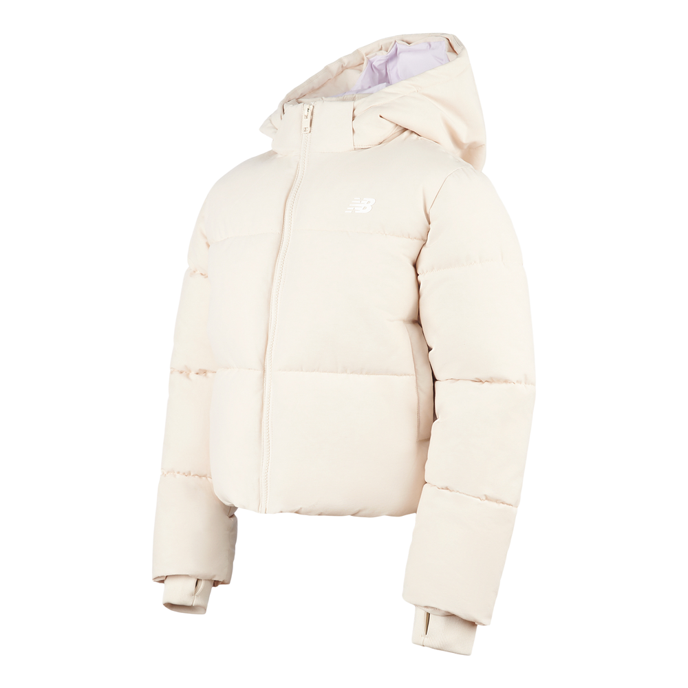 Kurtka dziecięca New Balance LAKG0230BIS – beżowa
