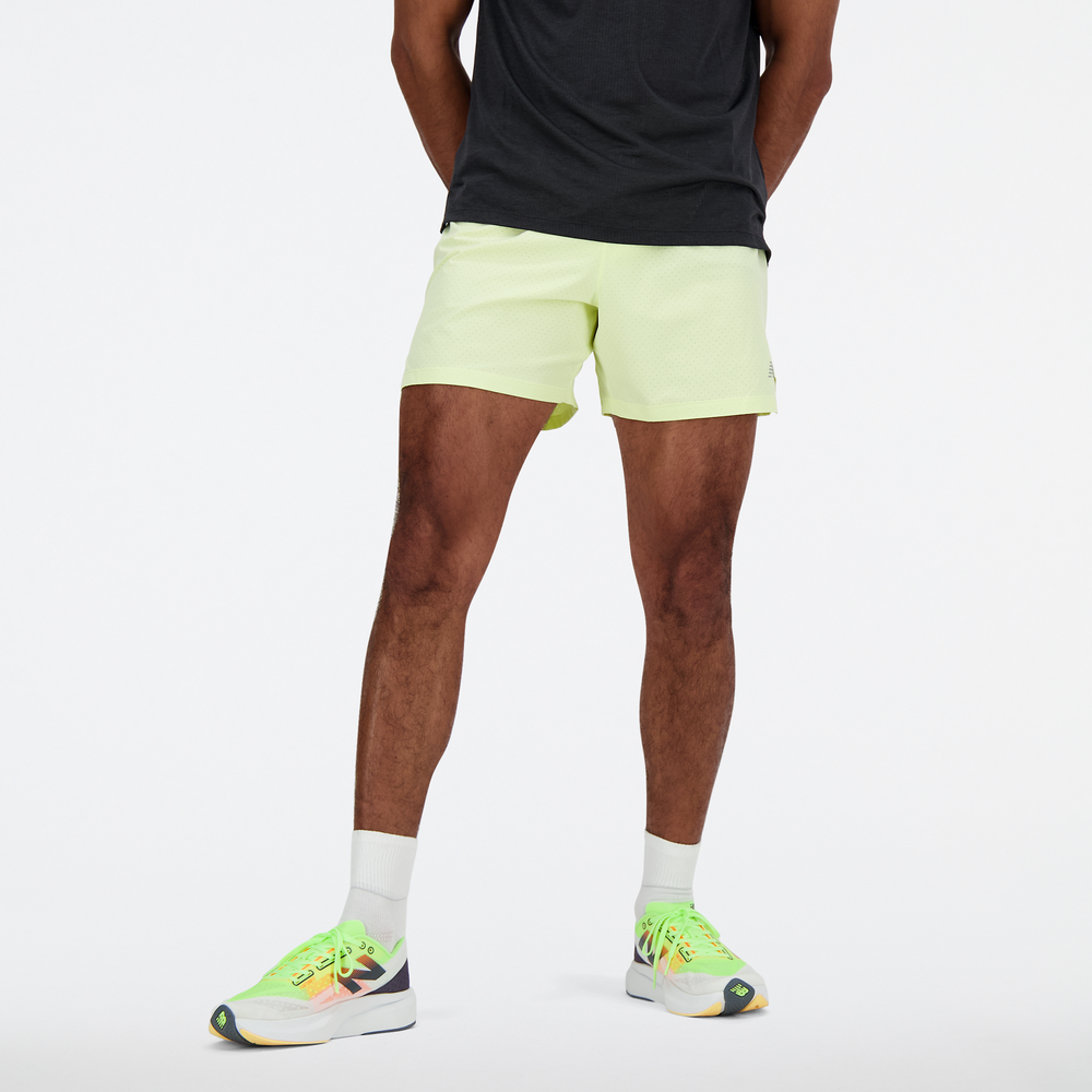 Spodenki męskie New Balance MS41286LLT – żółte