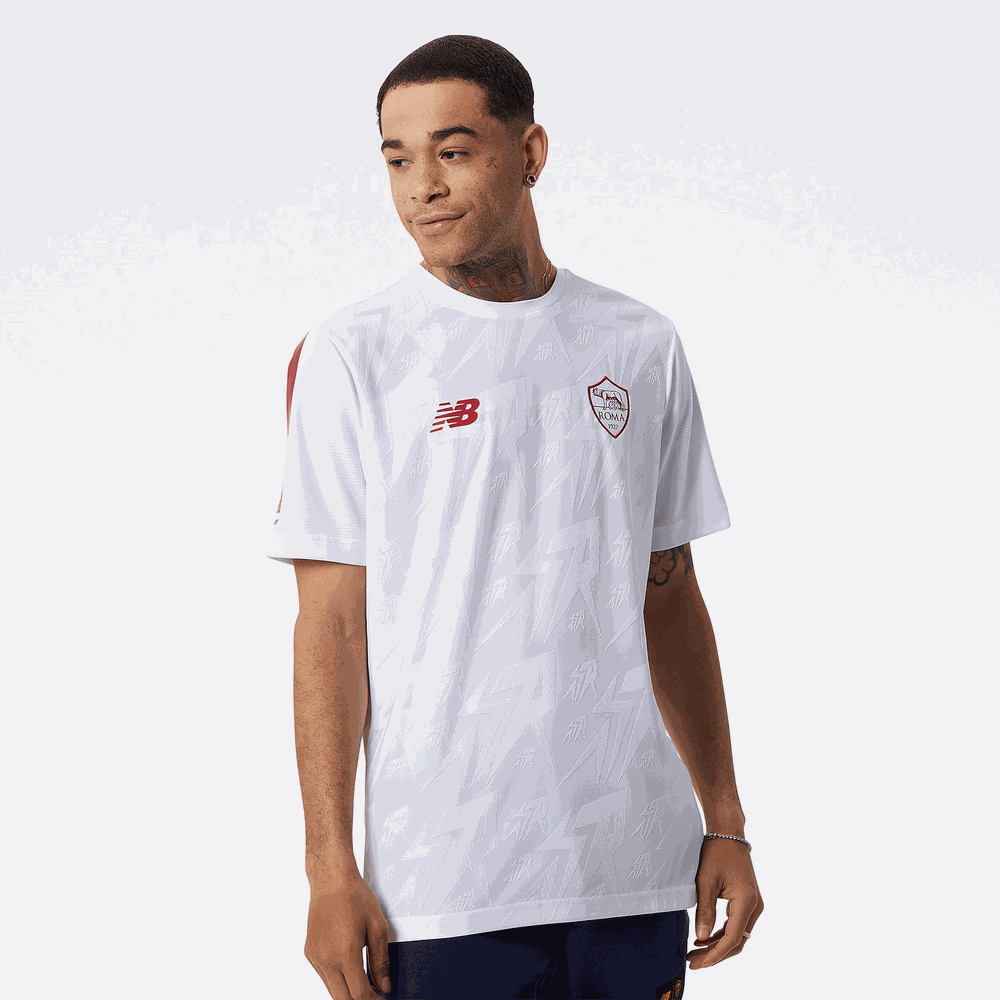 Koszulka New Balance AS Roma MT231232AWY – biała