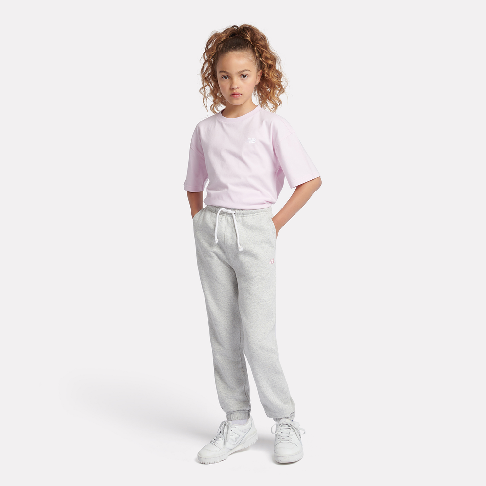 Spodnie dziecięce New Balance LAKG0058AHH – szare