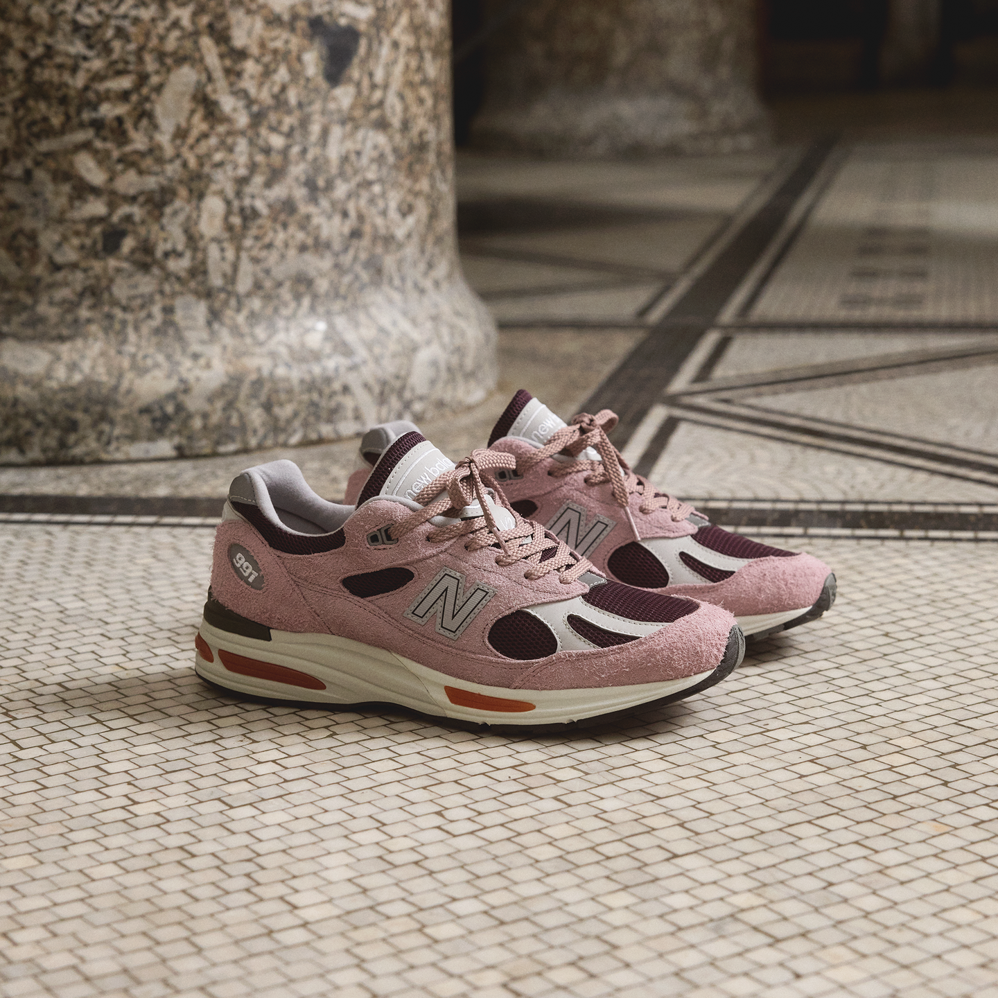 Buty unisex New Balance U991PR2 – różowe