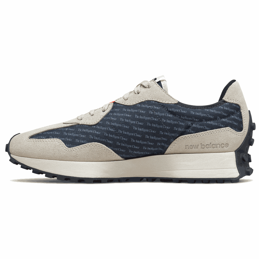 Buty Klasyczne New Balance MS327IA męskie, granatowo-beżowe - Main Image