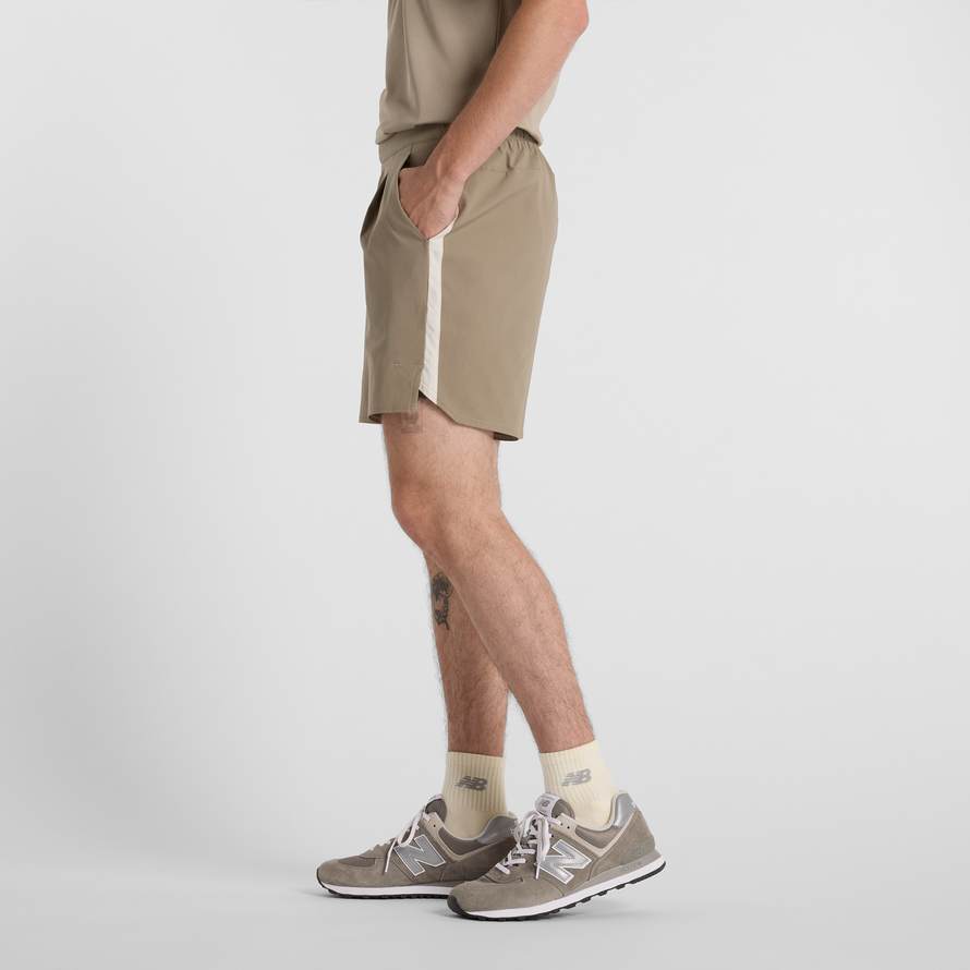 Spodenki męskie New Balance MS41401ADS – beżowe