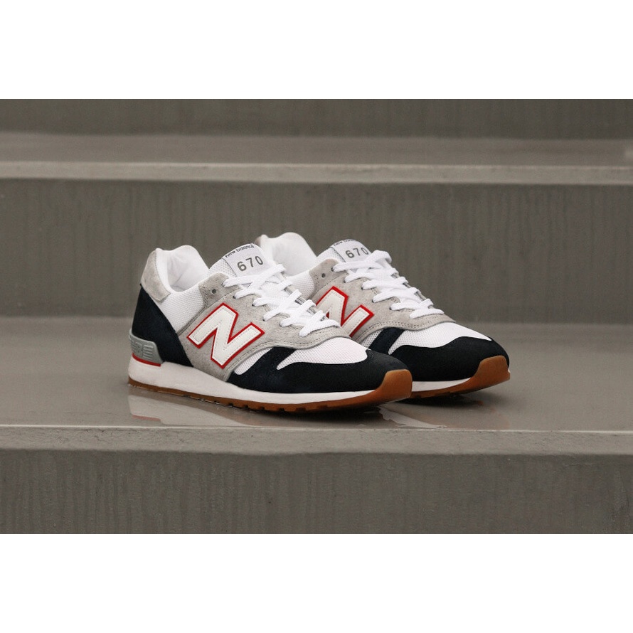 Buty Klasyczne New Balance M670GNW męskie, szaro-granatowe