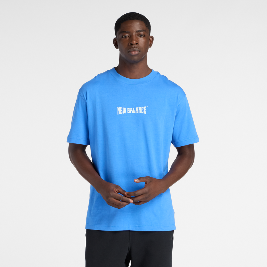 Koszulka męska New Balance MT61B2STAA2 – niebieska
