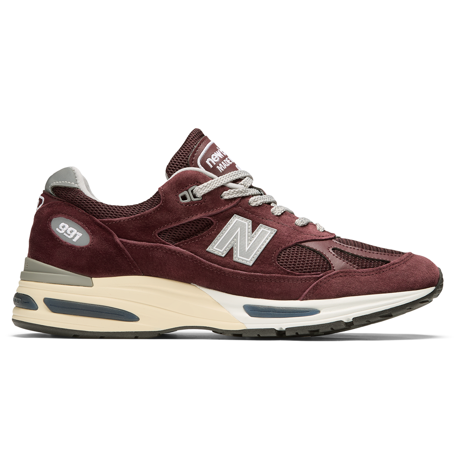 Buty unisex New Balance U991AU2 – bordowe
