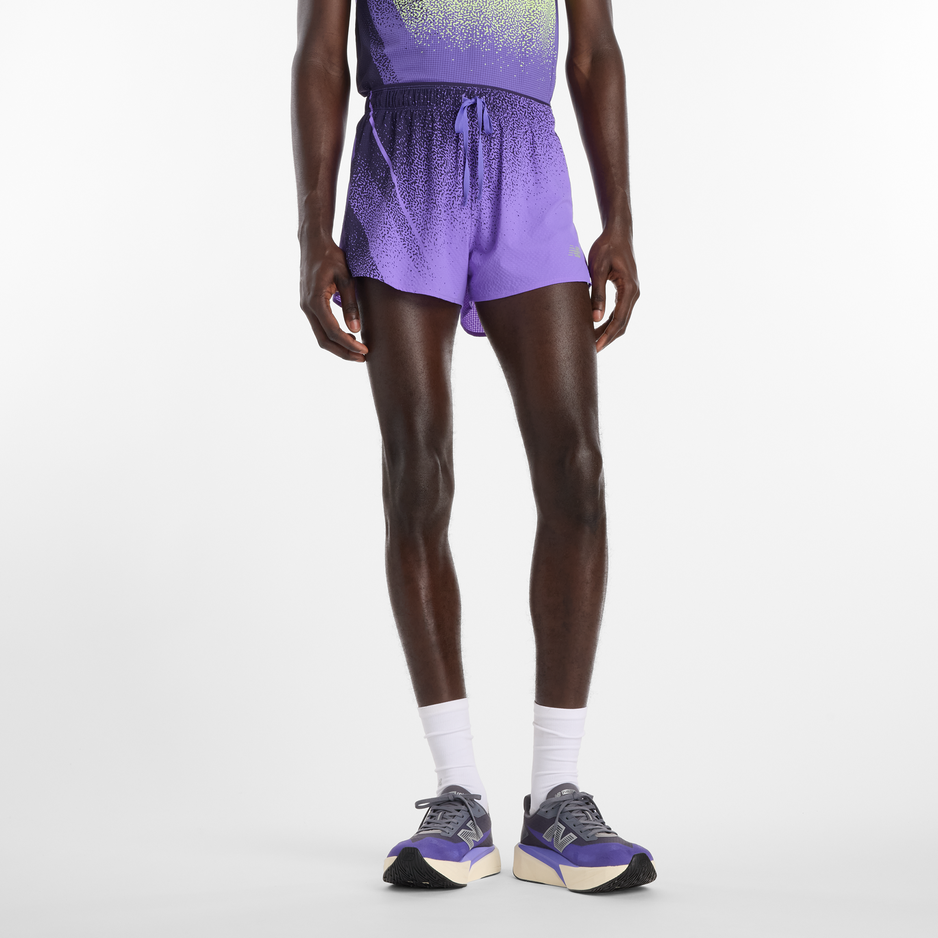 Spodenki męskie New Balance MB6140TLEPU – fioletowe