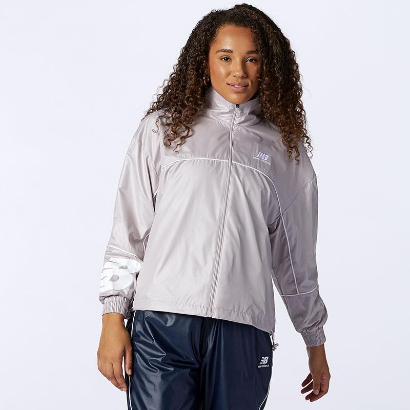 ウェア Nowandowski Kurtka Sportowa New Balance WJ11502LWD damska, fioletowa