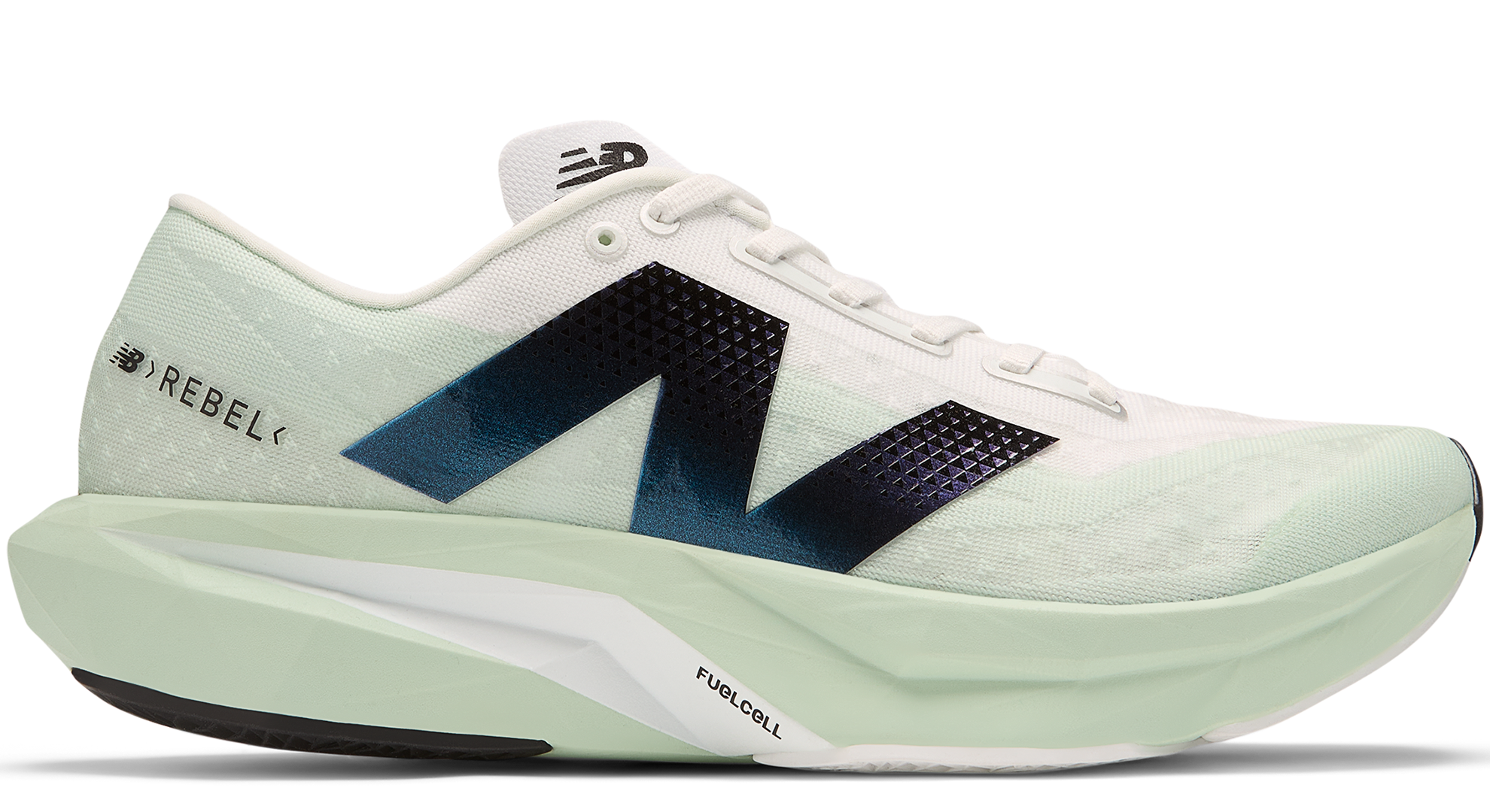 スパイク・シューズ New Balance FuelCell Rebel v4 Buty męskie New Balance FuelCell Rebel v4 MFCXCE4 – miętowe