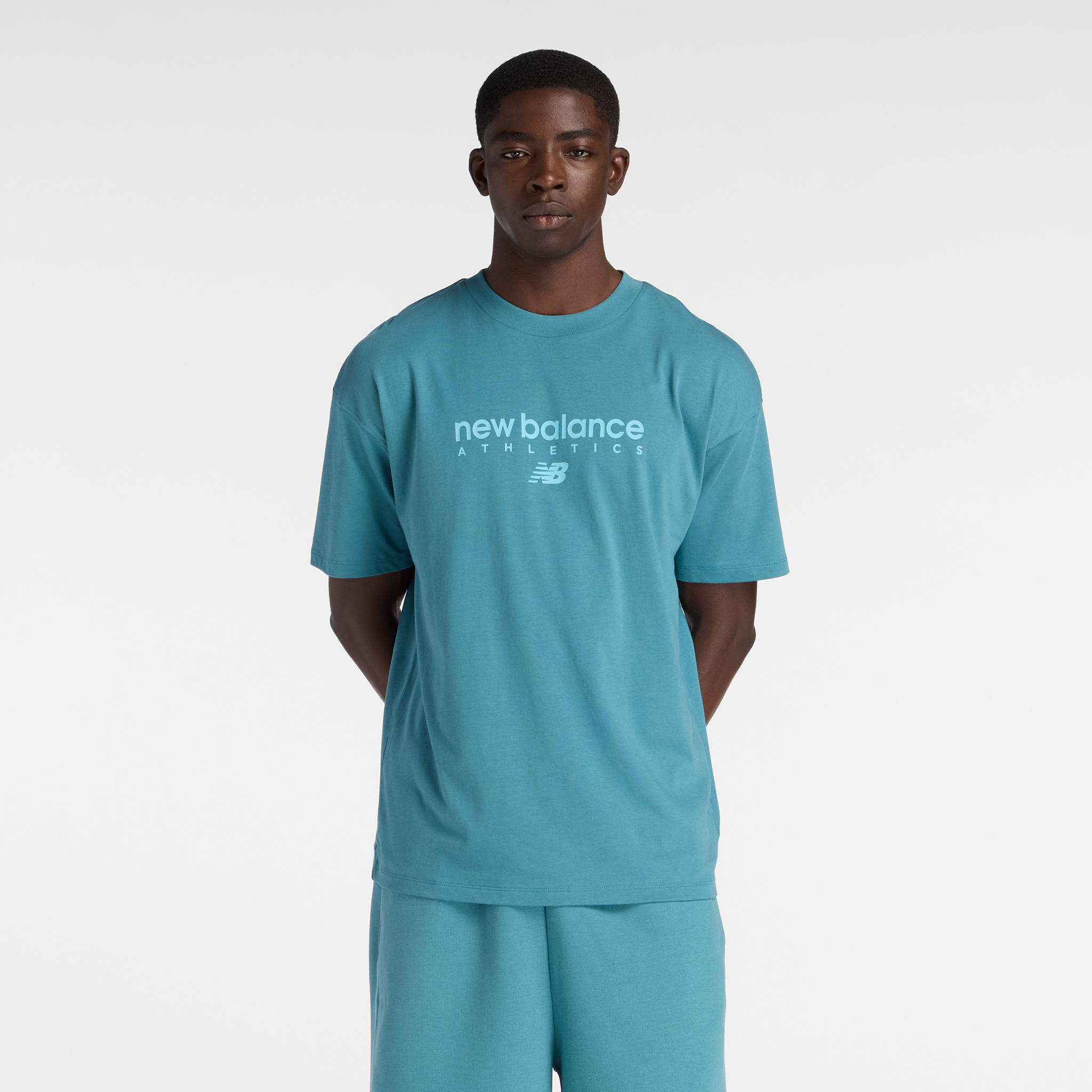Koszulka męska New Balance MT61D0U5AAZ – niebieska