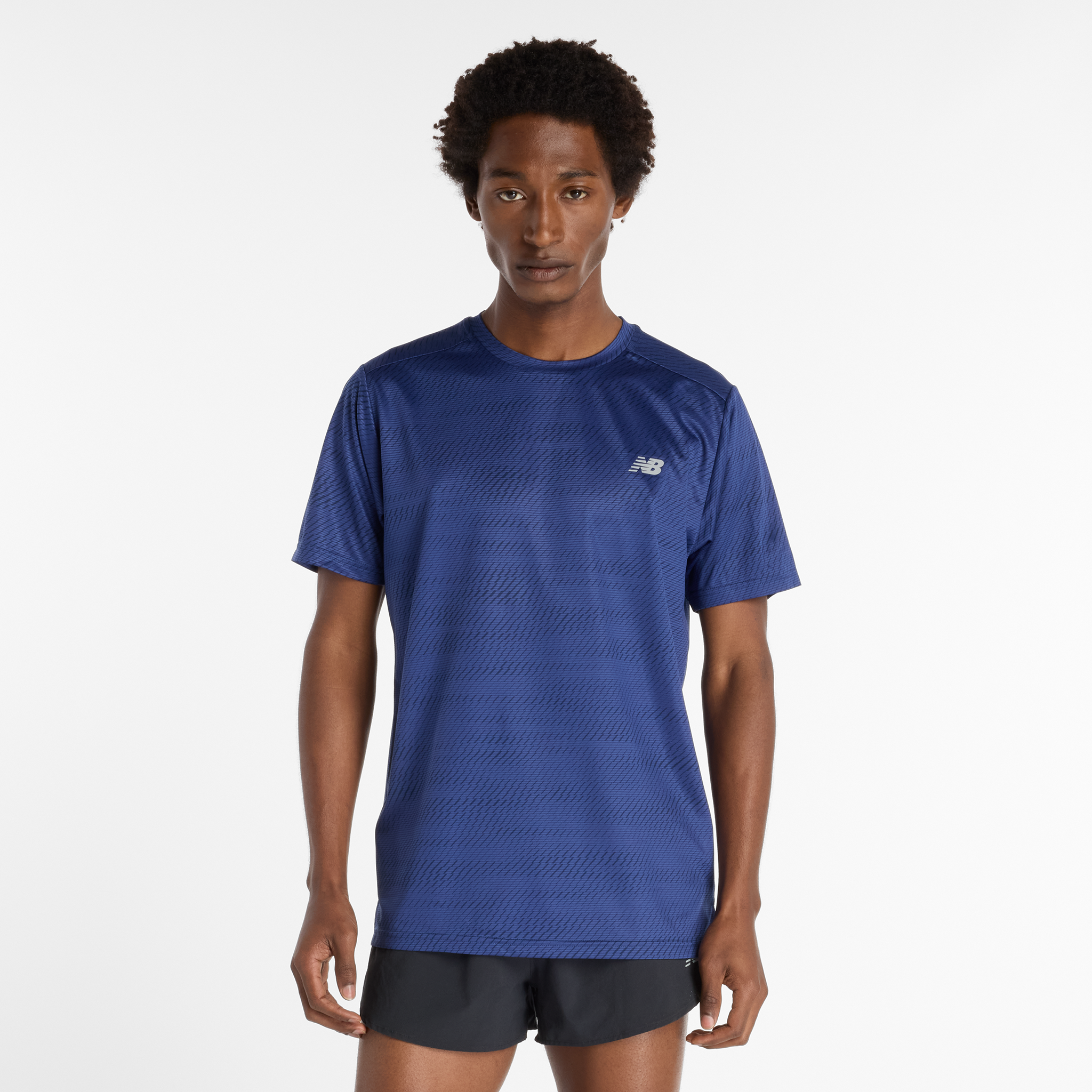 Koszulka męska New Balance MT53217NNY – granatowa