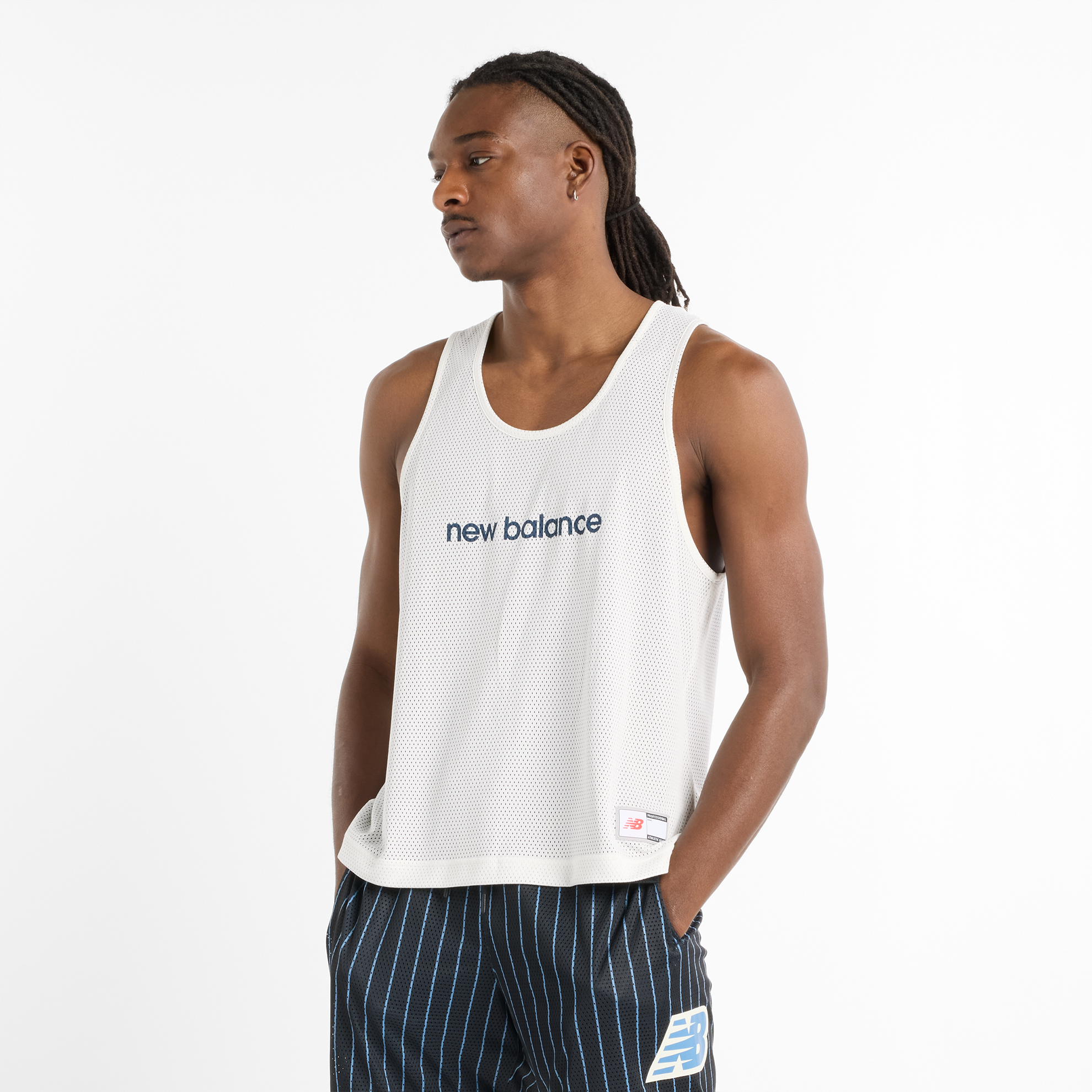 Koszulka męska New Balance MT51608BK – biała