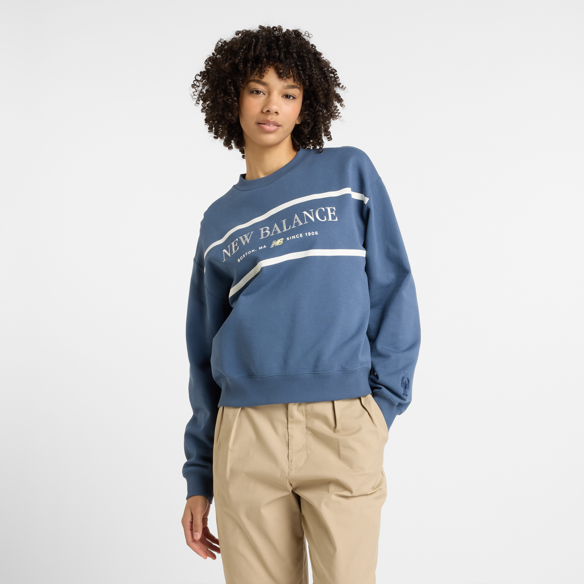 Bluza damska New Balance WT51923VTI – niebieska