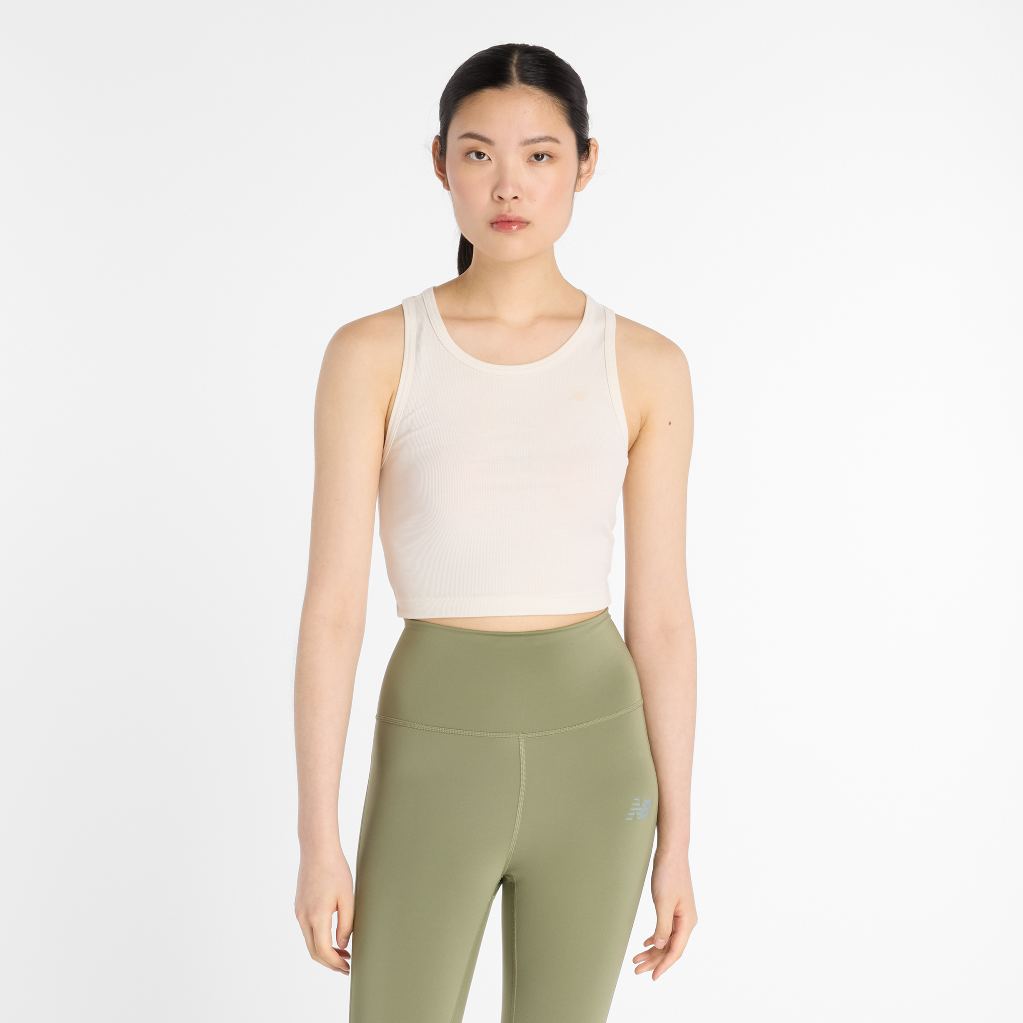 Koszulka damska New Balance WT43523PEF – beżowa