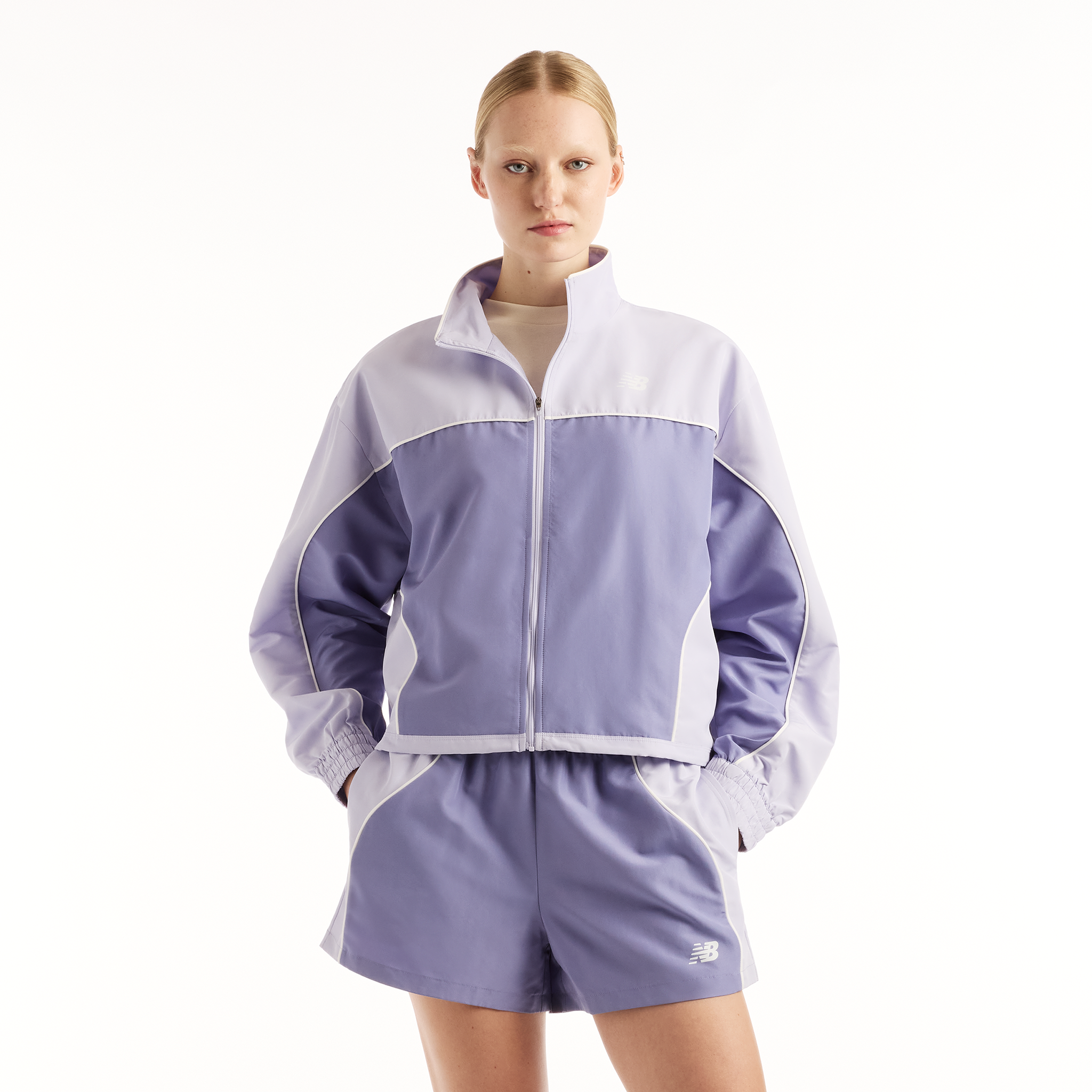 Kurtka damska New Balance WJ6279FYDSV – fioletowa