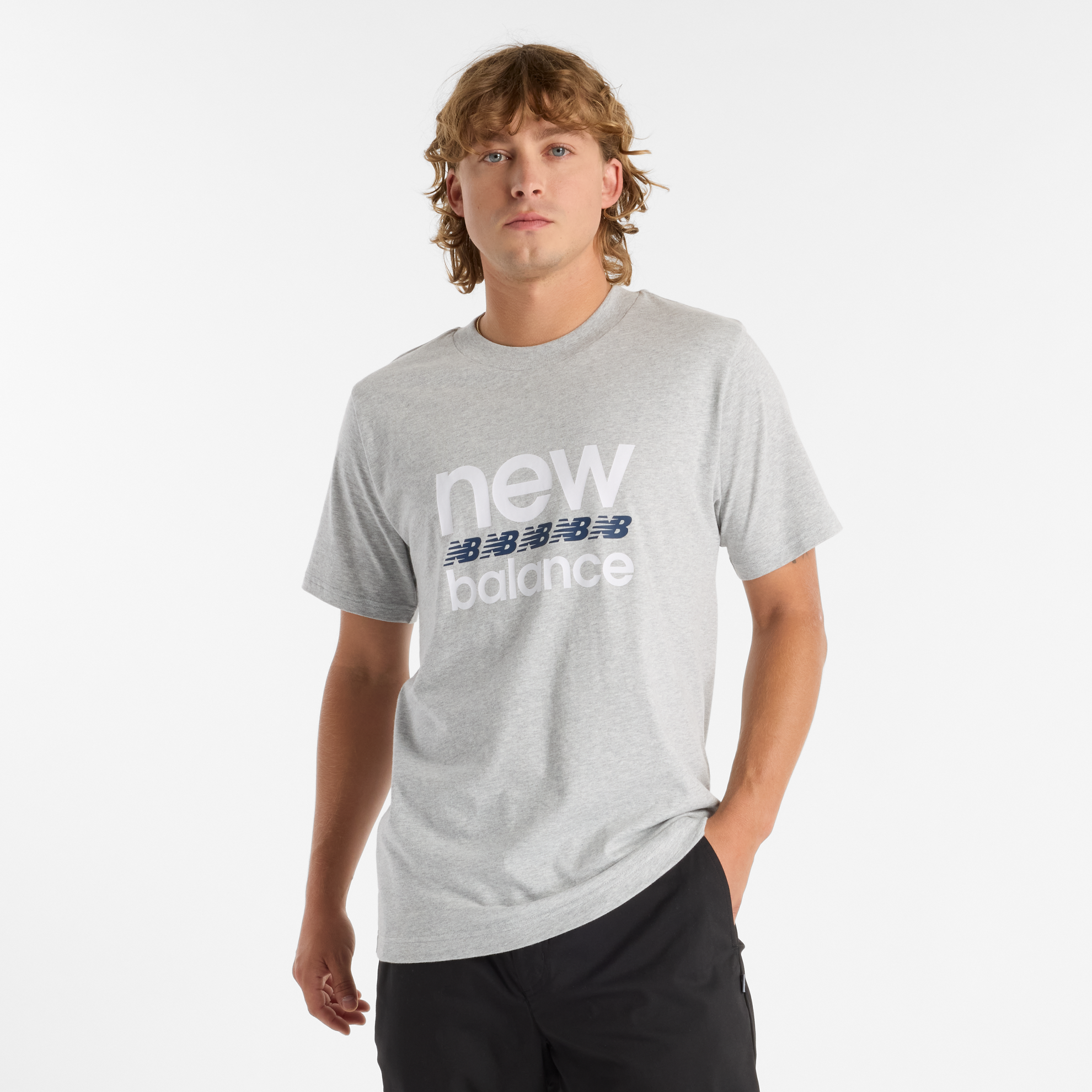 Koszulka męska New Balance MT51940AG – szara