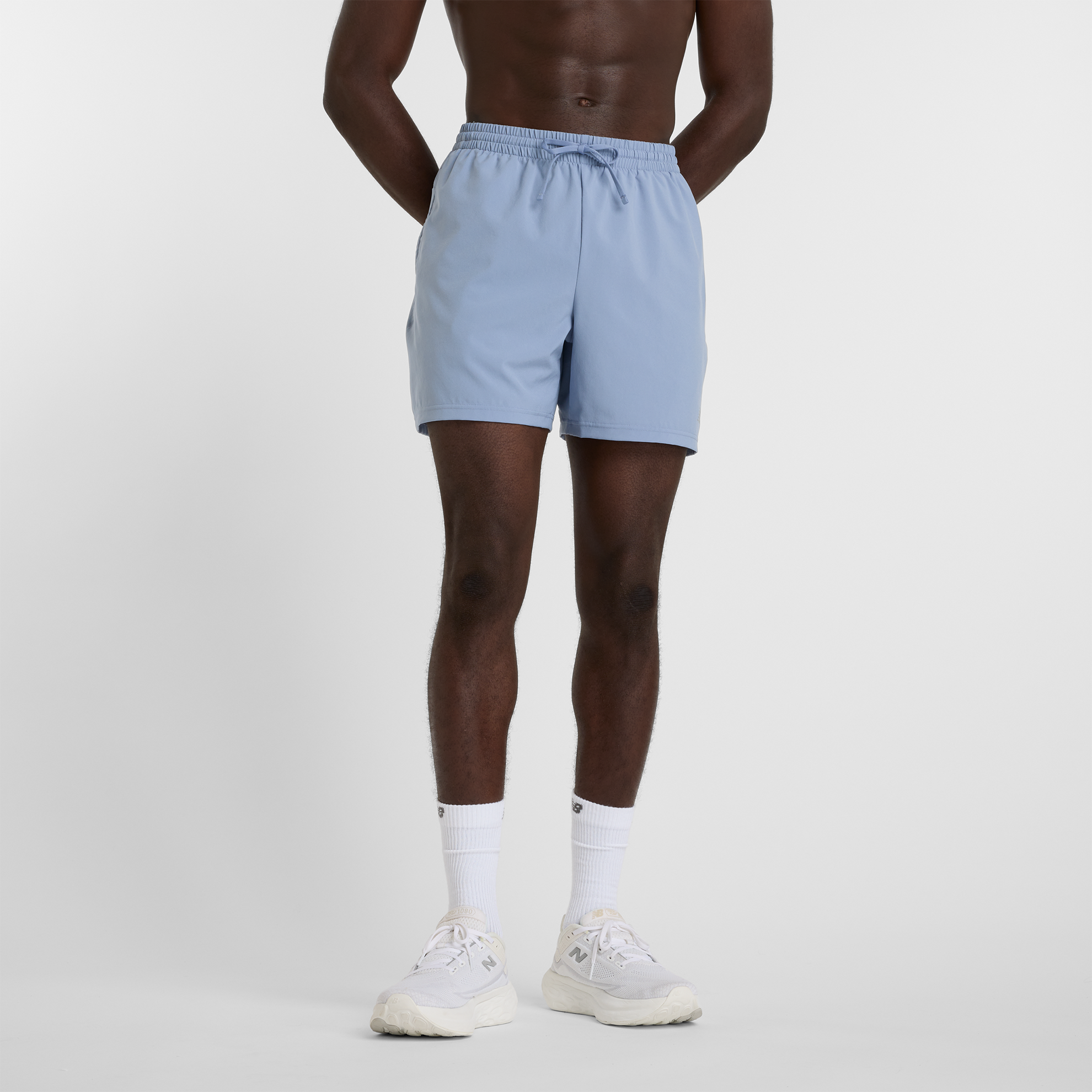 Spodenki męskie New Balance MS41227DUS – niebieskie